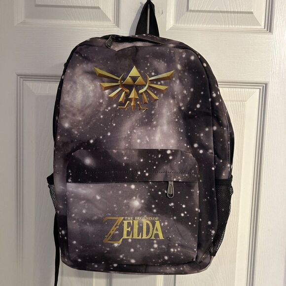 Gold Game Zelda Kingdom of Tears Printed Youth‎ Backpack - Picture 1 of 8